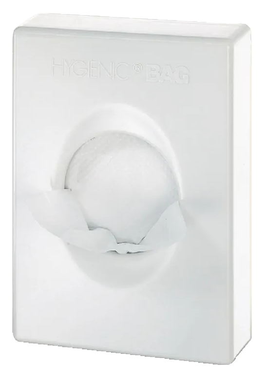 Hotel Complimentary CB594 Sanitary Bag Dispenser White banner