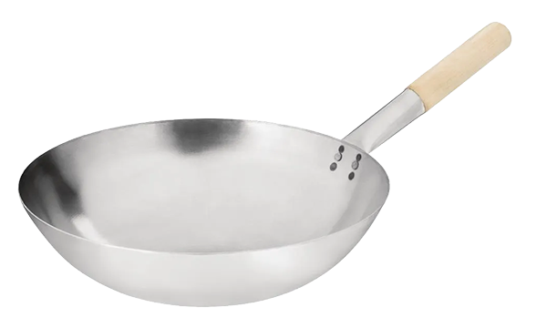 Vogue K299 Mild Steel Round Base Wok 356mm banner
