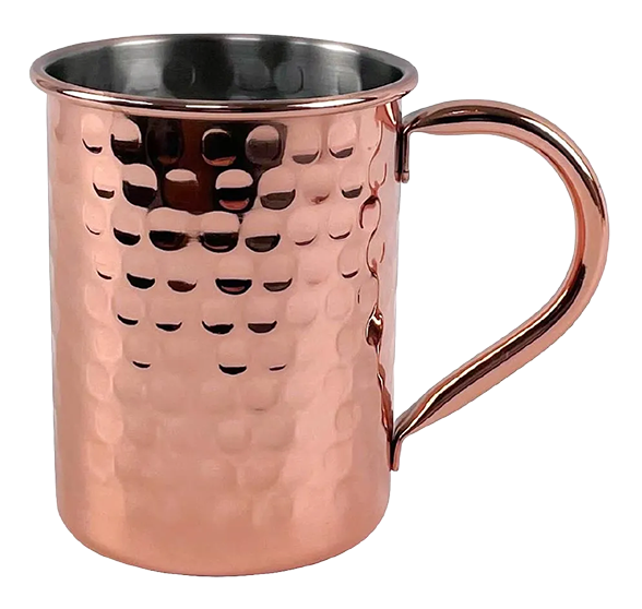 Beaumont CZ664 Copper Plated Hammered Mug 400ml banner