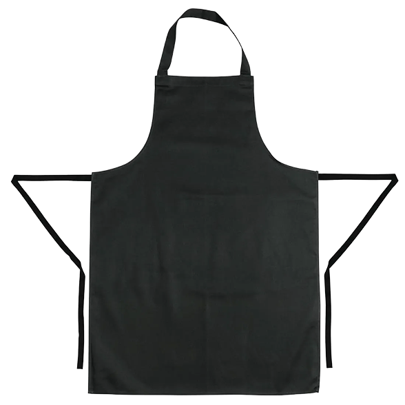 Whites A279 Bib Apron Polycotton Black banner