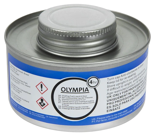 Olympia CB734 Liquid Chafing Fuel with Wick 4 Hour (Pack of 12) banner