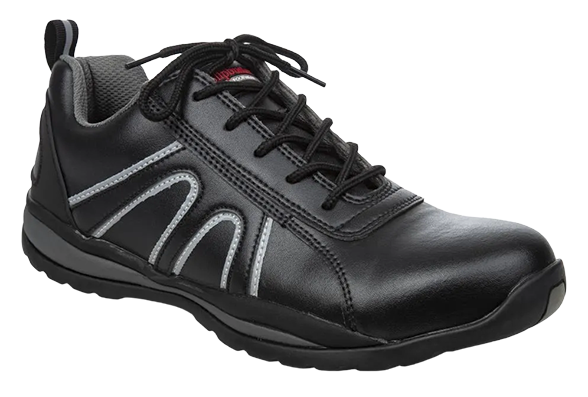 Slipbuster Footwear A708-42 Safety Trainers Black Size 8 banner