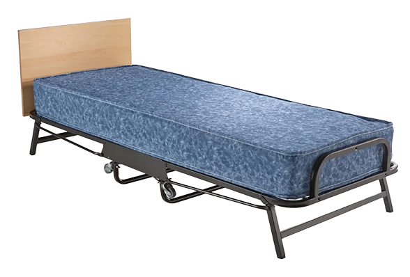 Jay-Be GR375 Contract Folding Bed with Water Resistant Mattress Single Black banner