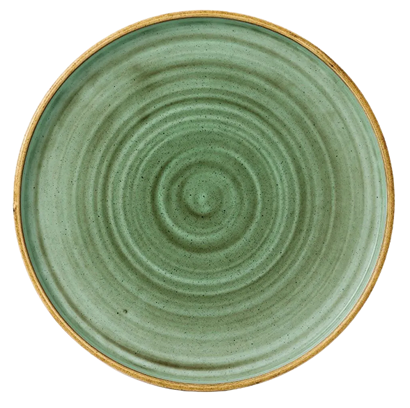 Churchill FJ914 Samphire Green Walled Plates 10 1/4 " (Pack of 6) banner