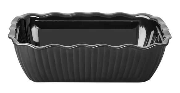 Olympia Kristallon HY803 Medium Salad Crock Black 2 Ltr banner