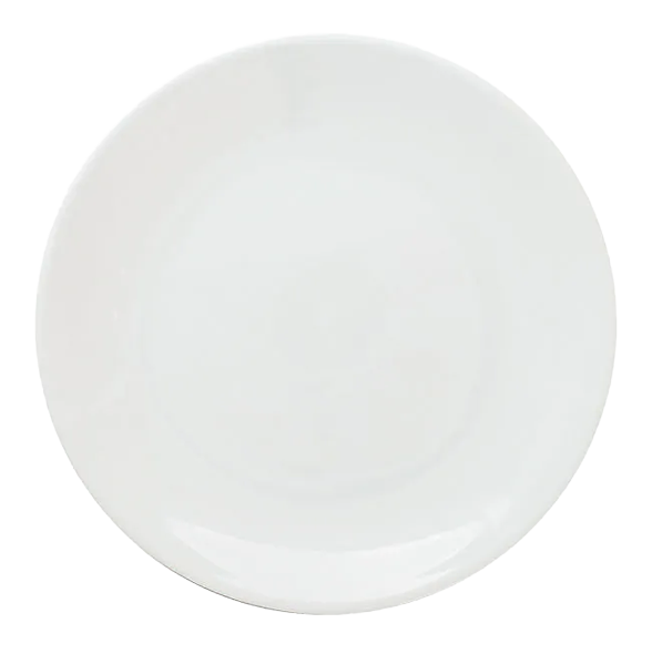 Great White PRBG827 Porcelain Round Coupe Plates White 220mm (Pack of 6) banner
