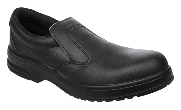 Slipbuster Footwear Koralis A845-41 Slip On Safety Shoes Black Size 7 banner