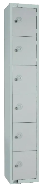 Elite Lockers W963-C Six Door Camlock Locker Grey banner