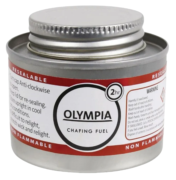 Olympia CB733 Liquid Chafing Fuel with Wick 2 Hour (Pack of 12) banner