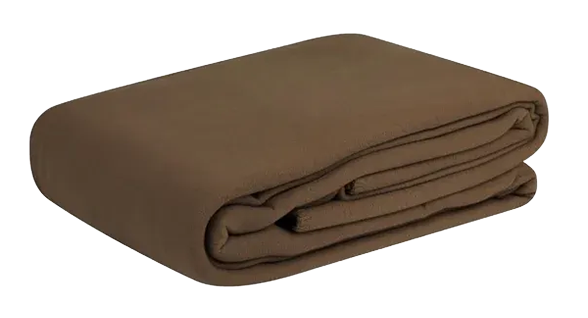 Mitre Essentials GU389 Single Polyester Polar Blanket Chocolate banner