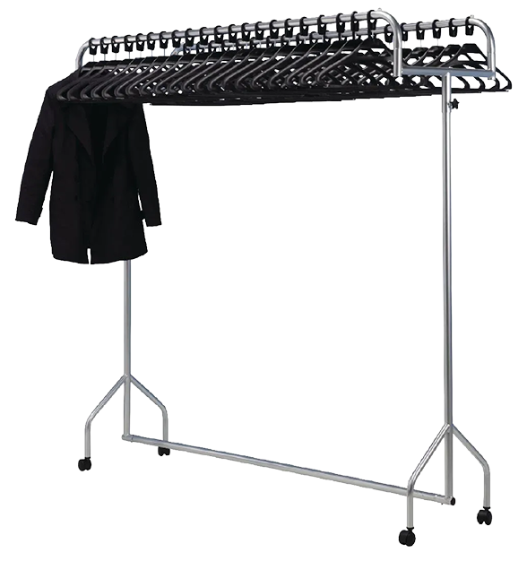 Bolero CG769 Twin Top Garment Rail with 60 Anti Theft Hangers banner