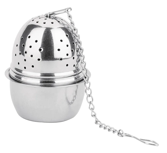 Olympia DF898 Stainless Steel Oval Tea Strainer banner