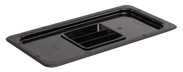 Vogue U476 Polycarbonate 1/3 Gastronorm Tray Lid Black banner