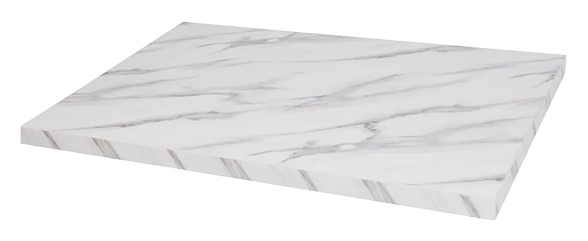 Bolero DT447 Pre-Drilled Rectangular Table Top Marble Effect 1100 x 700mm banner
