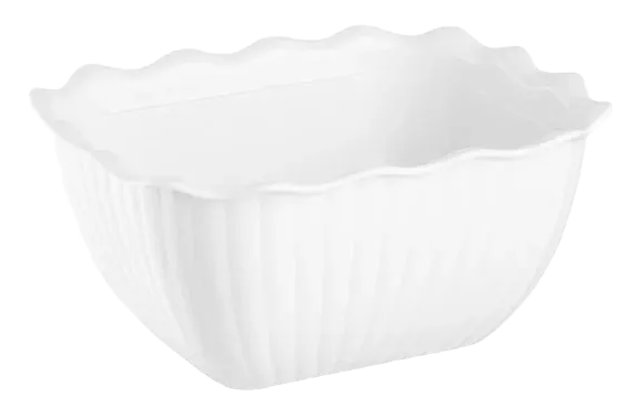 Olympia Kristallon HY807 Small Salad Crock White 750ml banner