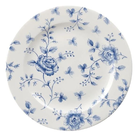 Churchill Vintage Prints GF611 Tea Plates Prague Rose Print 210mm (Pack of 6) banner