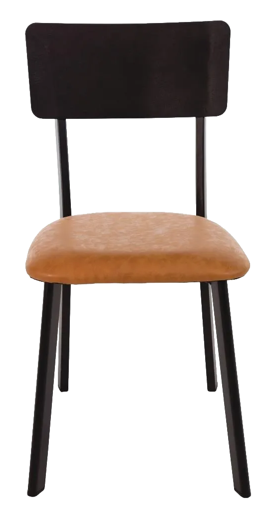 Bolero DR300 Metal & PU Side Chair Vintage Camel (Pack of 4) banner