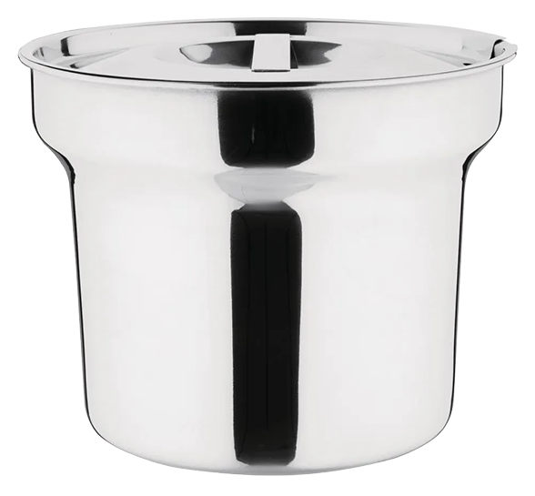 Vogue K081 Stainless Steel Bain Marie Pot with Lid 4 Ltr banner
