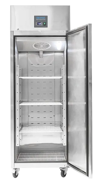 Arctica HED235 670 Ltr Upright Single Door Stainless Steel Fridge banner