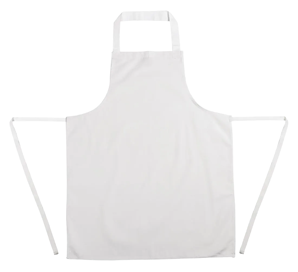 Whites A521 Bib Apron Polycotton White banner