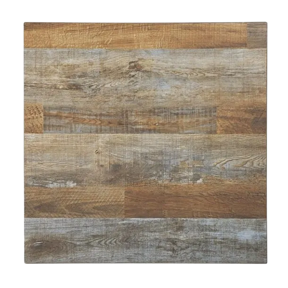 Bolero DR821 Pre-Drilled Square Table Top Urban Dark 600mm banner