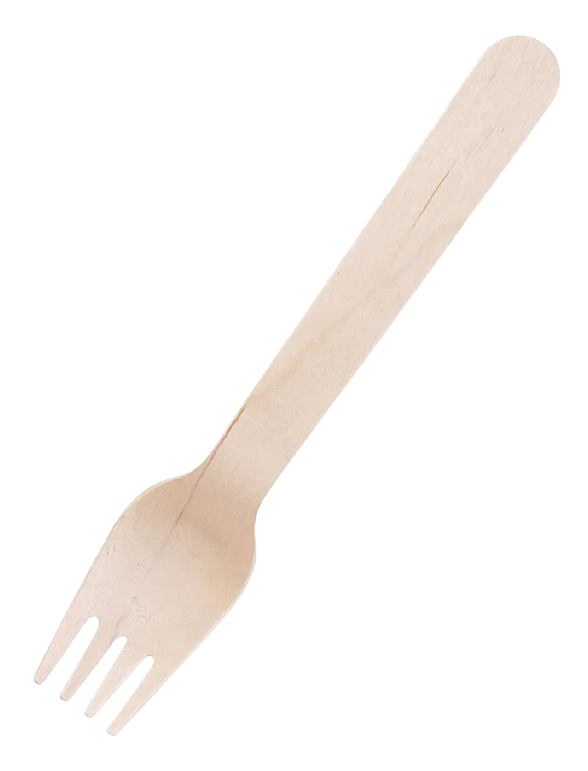 Fiesta Compostable CD903 Disposable Wooden Forks (Pack of 100) banner