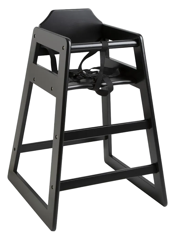 Bolero CJ588 Wooden High Chair Black banner