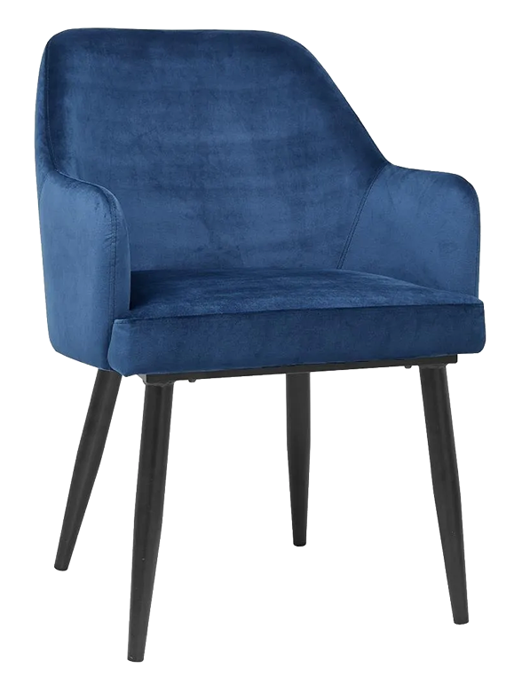 Bolero Lia Velvet DP199 Set of 2 Chairs Dark Navy banner