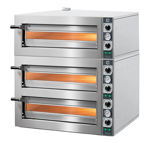 Cuppone Tiziano LLKTZ7203 12 x 14" Electric Triple Deck Pizza Oven banner