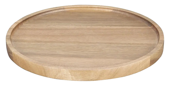 Olympia FT612 Acacia Wood Round Plate 250mm banner