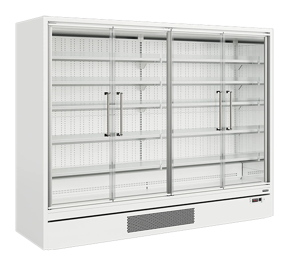 Tefcold GALAXY+ GP26FGD 2580mm Wide White Multideck Display Fridge With Double Glazed Hinged Glass Doors banner
