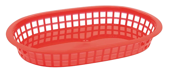 Olympia GH967 Polypropylene Serving Basket Red (Pack of 6) banner