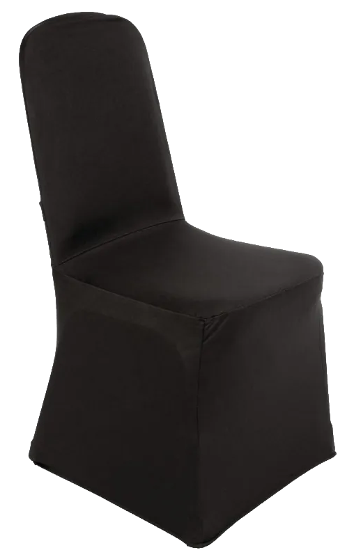 Bolero DP923 Banquet Chair Cover Black banner
