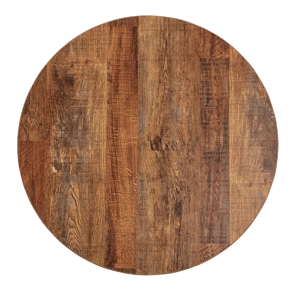Bolero DR822 Pre-Drilled Round Table Top Urban Dark 600mm banner