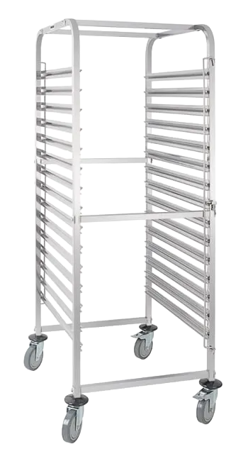 Vogue GG499 Stainless Steel 1/1GN Racking Trolley 15 Shelves banner