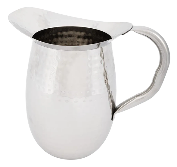 Olympia FU286 Stainless Steel Hammered Pitcher 2 Ltr banner