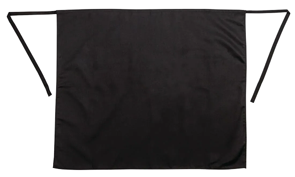 Whites A968 Waist Bistro Apron Regular Black banner