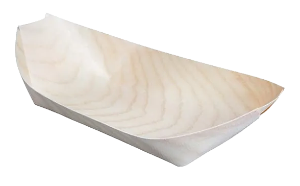 Fiesta Compostable DK387 Wooden Sushi Boats (Pack of 100) banner