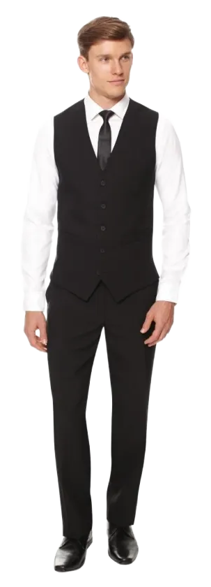 Events BB170-42 Mens Black Waiting On Trousers banner