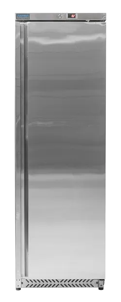 Arctica HEC911 356 Ltr Upright Single Door Stainless Steel Fridge banner