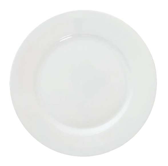 Great White PRBG823 Porcelain Round Winged Plates White 260mm (Pack of 6) banner