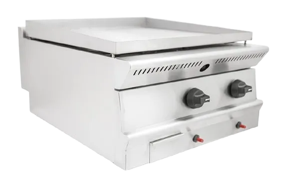 Parry PGG6/N Natural Gas Countertop Polished Steel Flat Plate Griddle banner