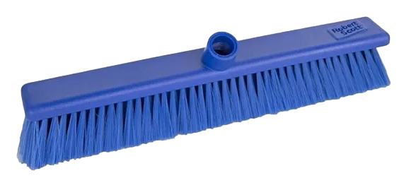 Jantex DN832 Hygiene Broom Soft Bristle Blue 18" banner
