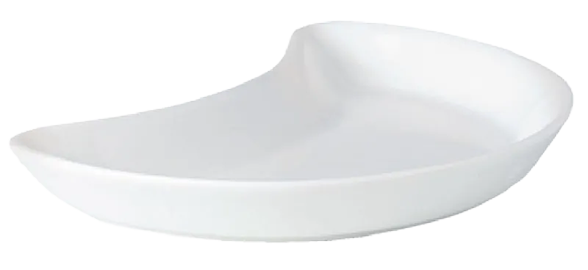 Steelite Simplicity White V0082 Crescent Salad Plates 202mm (Pack of 12) banner
