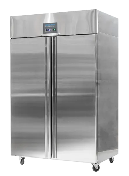 Arctica HED238 Heavy Duty 1240 Ltr Upright Double Door Stainless Steel Freezer banner