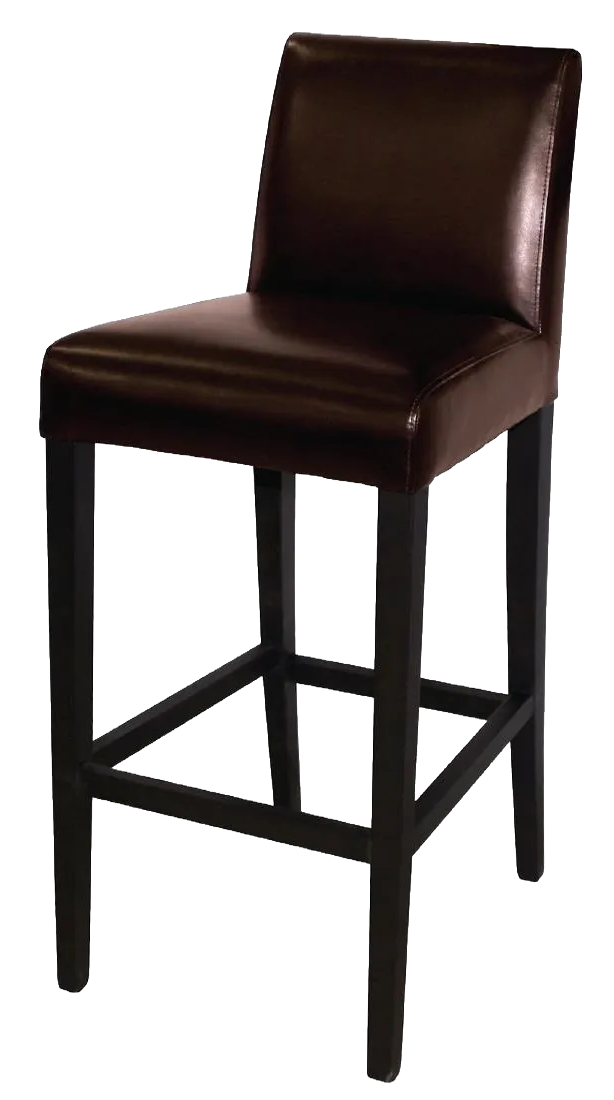 Bolero GG652 Bolero Faux Leather High Bar Stool Brown banner