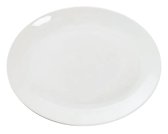 Great White PRBG831 Porcelain Oval Plates White 300mm (Pack of 6) banner