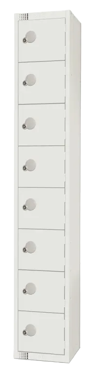 Elite Lockers GR308-C Eight Door Camlock Locker White banner