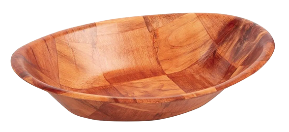Olympia L092 Oval Wooden Bowl Small banner