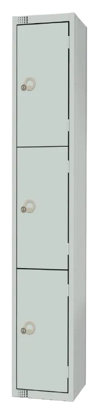 Elite Lockers W931-P Three Door Padlock Locker Grey banner